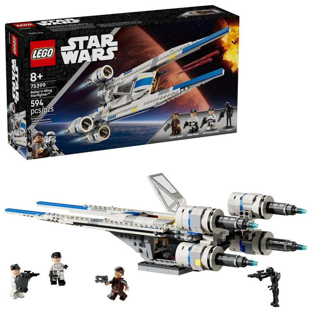 LEGO Star Wars : Andor Le Chasseur Stellaire U-Wing De l’Alliance Rebelle Jeu avec Ailes Articulées