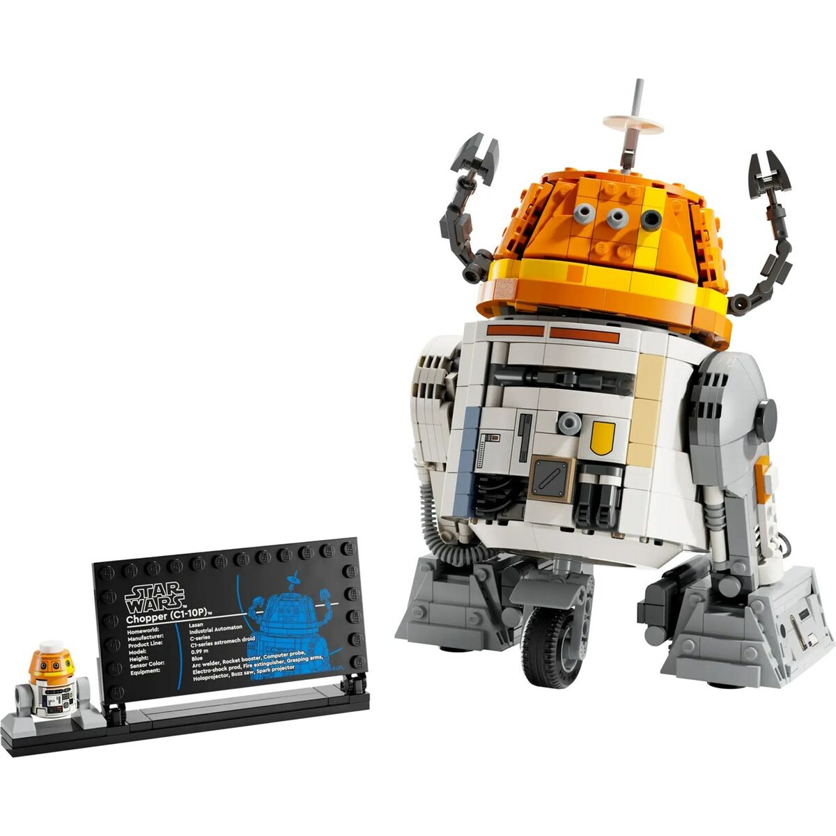 LEGO Star Wars : Ahsoka Le Droïde Astromécano Chopper (C1-10P) Jeu De Construction 10 Ans